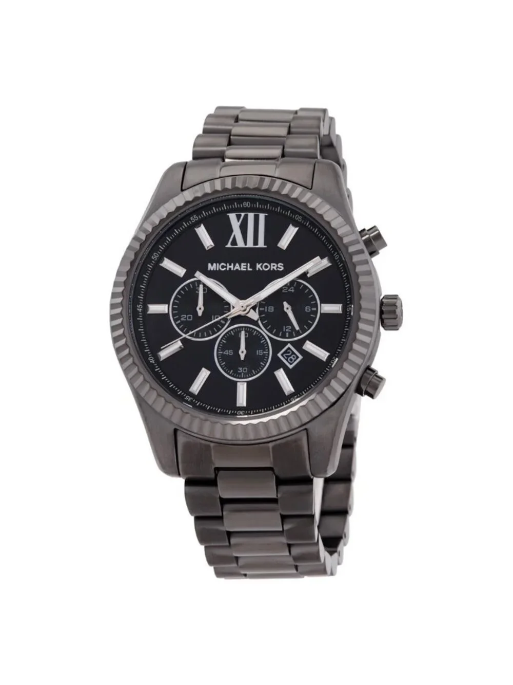 NWT Michael Kors Oversized Lexington Chronograph Men's Watch and Bracelet Set